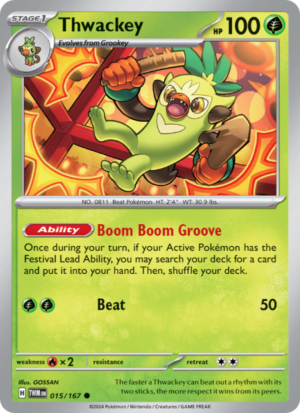 Thwackey (015/167) Reverse Holo card image