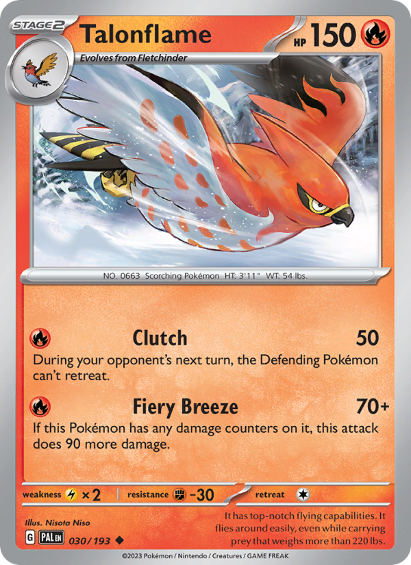 Talonflame (030/193) Reverse Holo card image