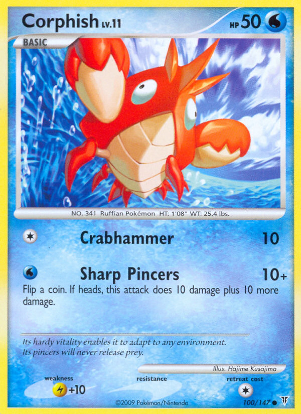 Corphish (100/147) Reverse Holo card image