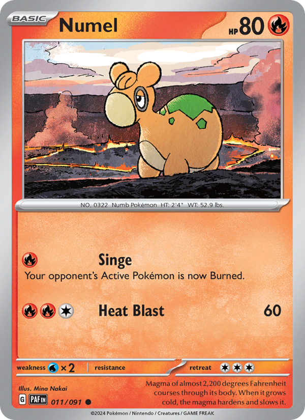 Numel (011/91) Reverse Holo card image