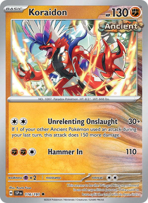Koraidon (116/191) Reverse Holo card image