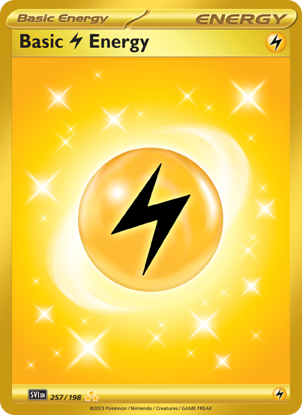 Basic Lightning Energy (257/198) Holographic card image