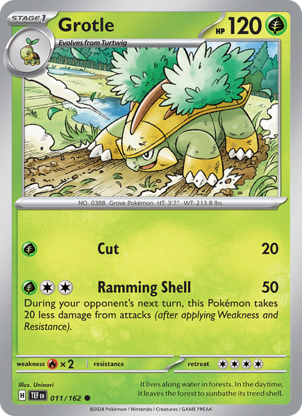 Grotle (011/162) Reverse Holo card image