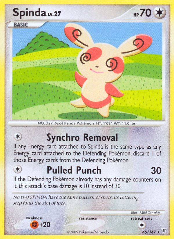 Spinda (046/147) Reverse Holo card image