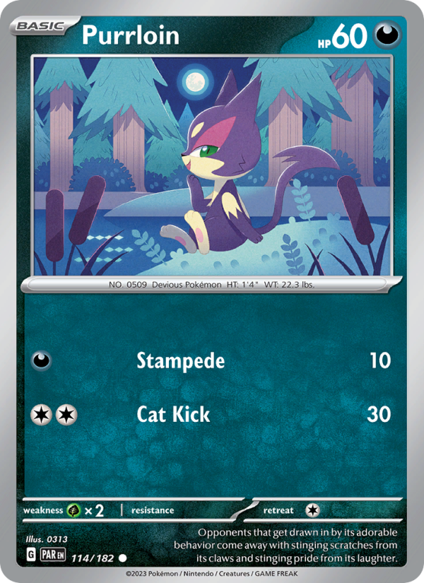 Purrloin (114/182) Reverse Holo card image