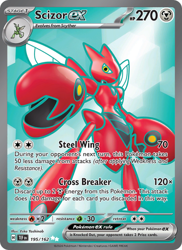 Scizor ex (195/162) Holographic card image