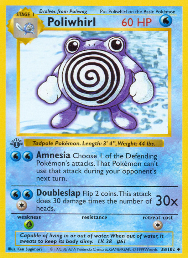 Poliwhirl (038/102) Reverse Holo card image