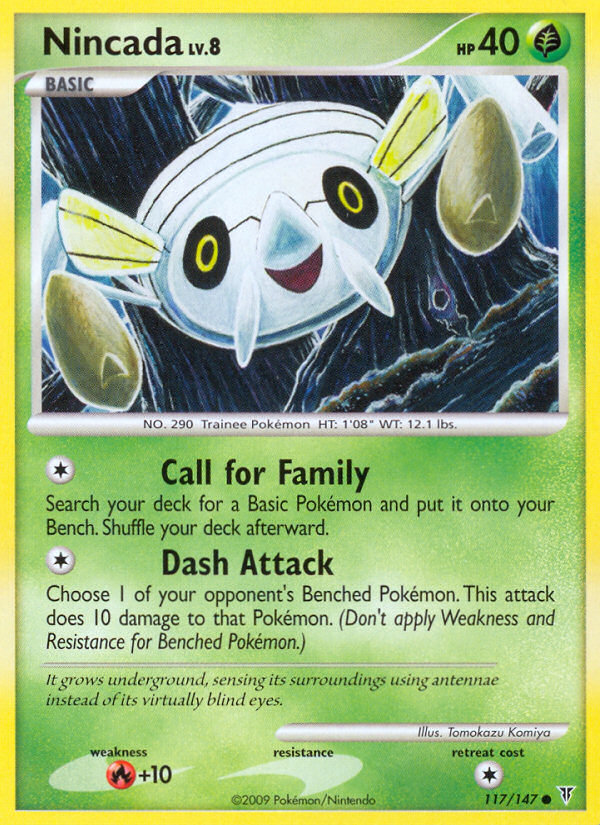 Nincada (117/147) Reverse Holo card image