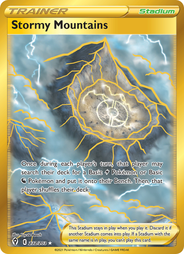 Stormy Mountains (232/203) Holographic card image