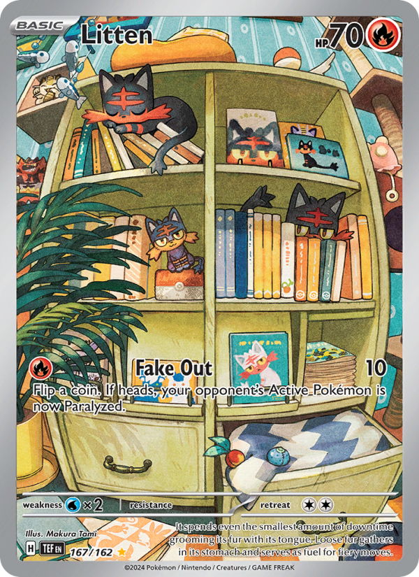 Litten (167/162) Holographic card image