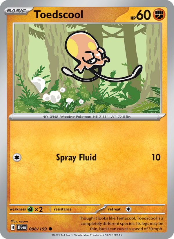 Toedscool (088/159) Reverse Holo card image