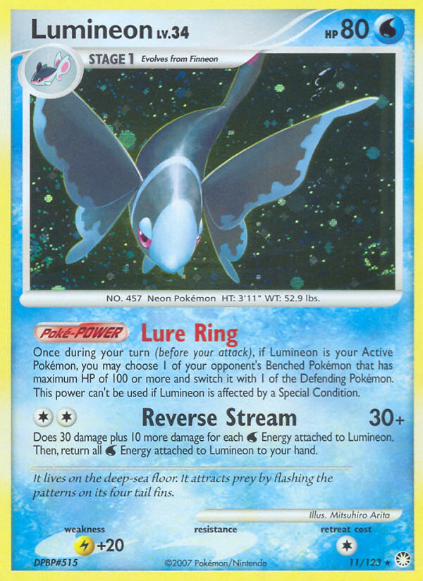 Lumineon (011/122) Reverse Holo card image