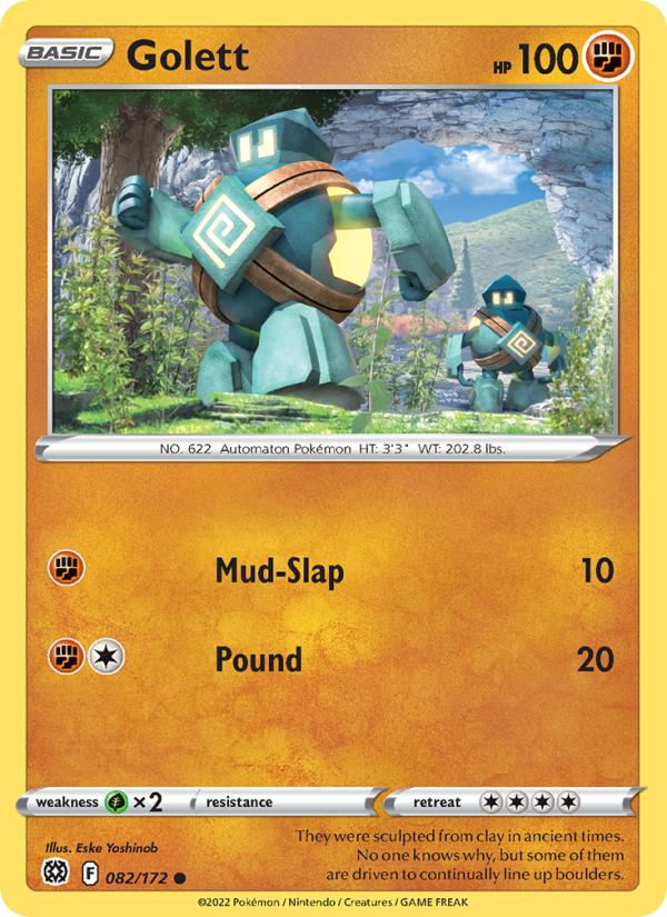 Golett (082/172) Reverse Holo card image