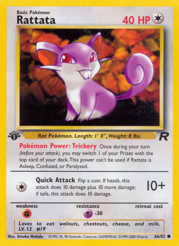 Rattata (066/82) Reverse Holo card image
