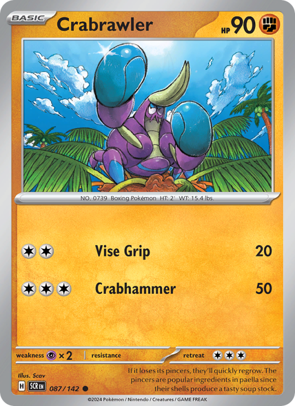 Crabrawler (087/142) Reverse Holo card image