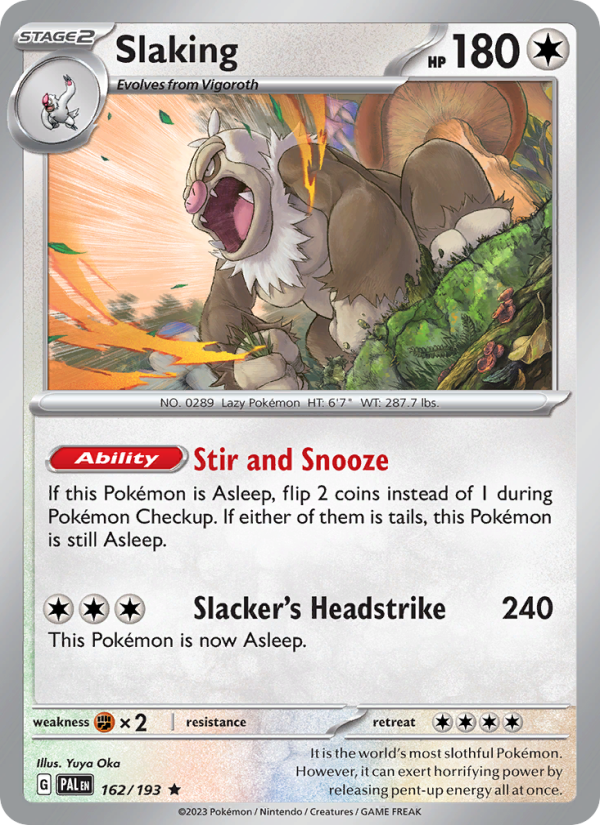 Slaking (162/193) Reverse Holo card image
