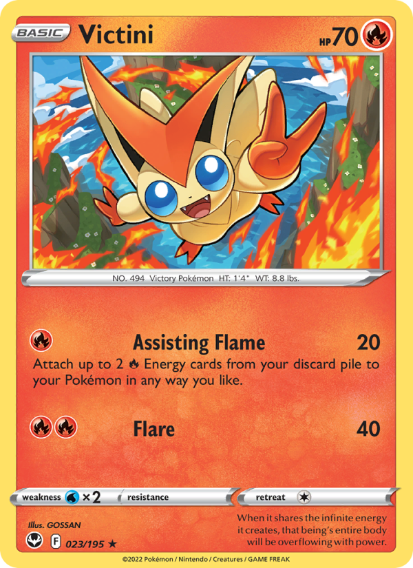 Victini (023/195) Reverse Holo card image