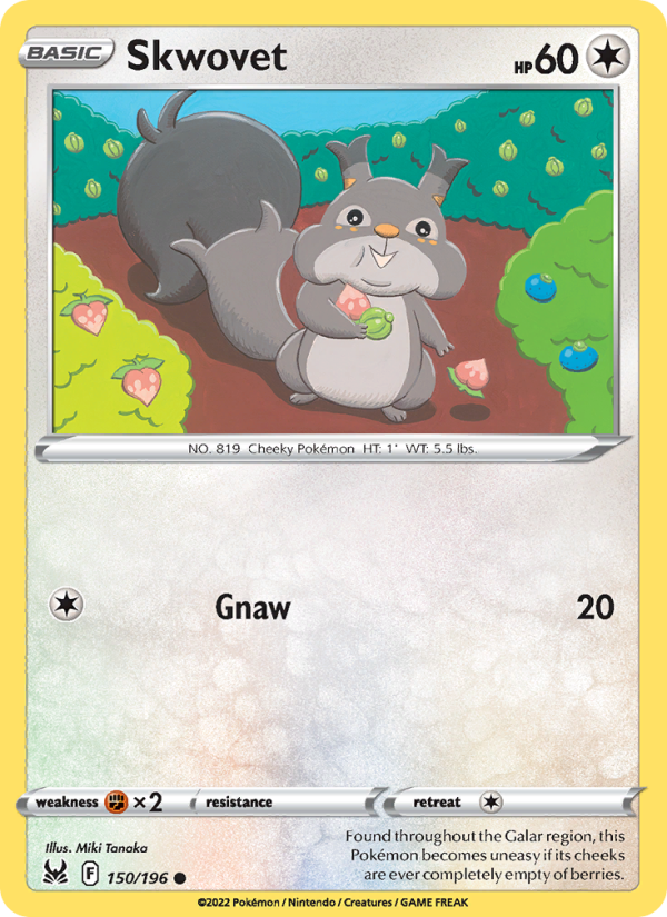 Skwovet (150/196) Reverse Holo card image