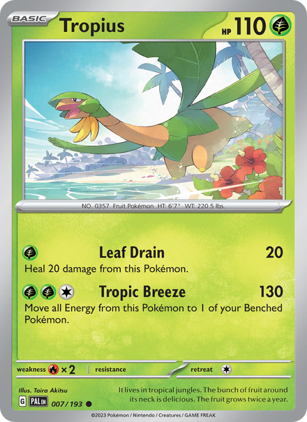 Tropius (007/193) Reverse Holo card image