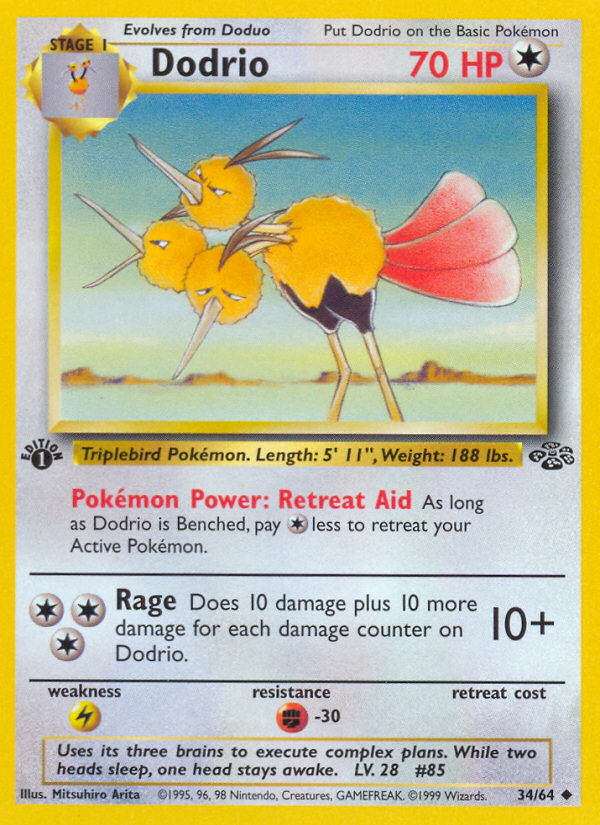 Dodrio (034/64) Reverse Holo card image