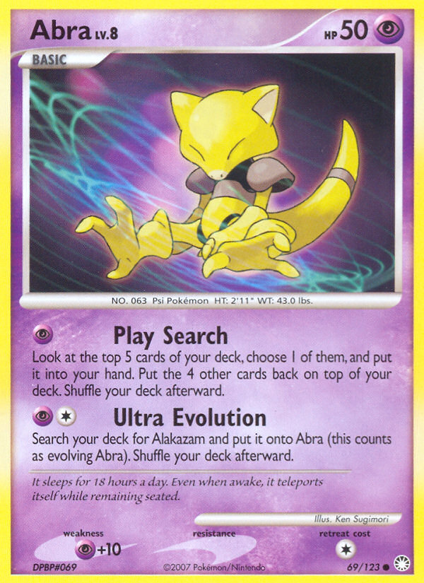 Abra (069/122) Reverse Holo card image
