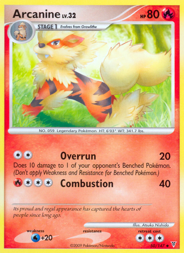 Arcanine (050/147) Reverse Holo card image