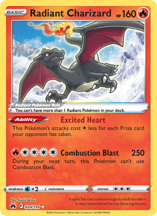 Radiant Charizard (020/159) Holographic card image