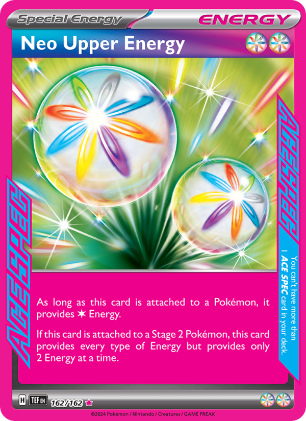 Neo Upper Energy (162/162) Holographic card image