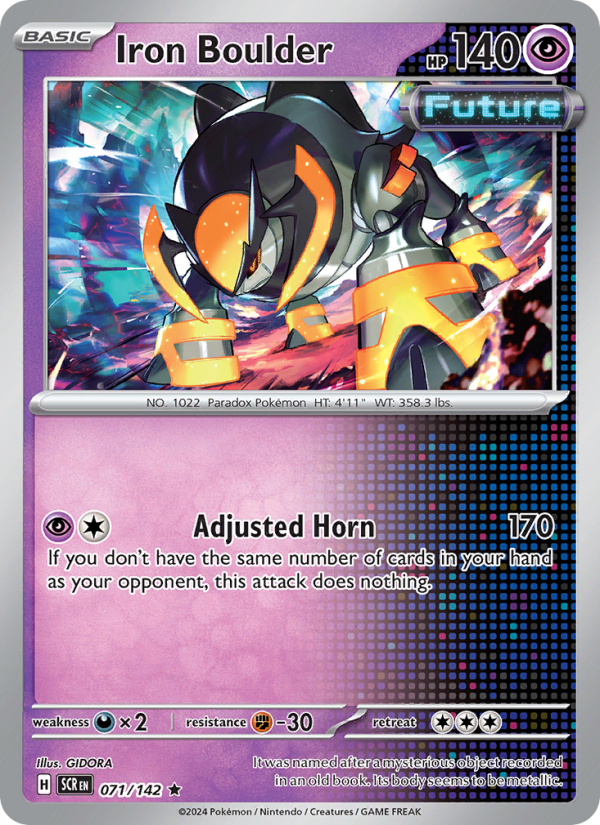 Iron Boulder (071/142) Reverse Holo card image