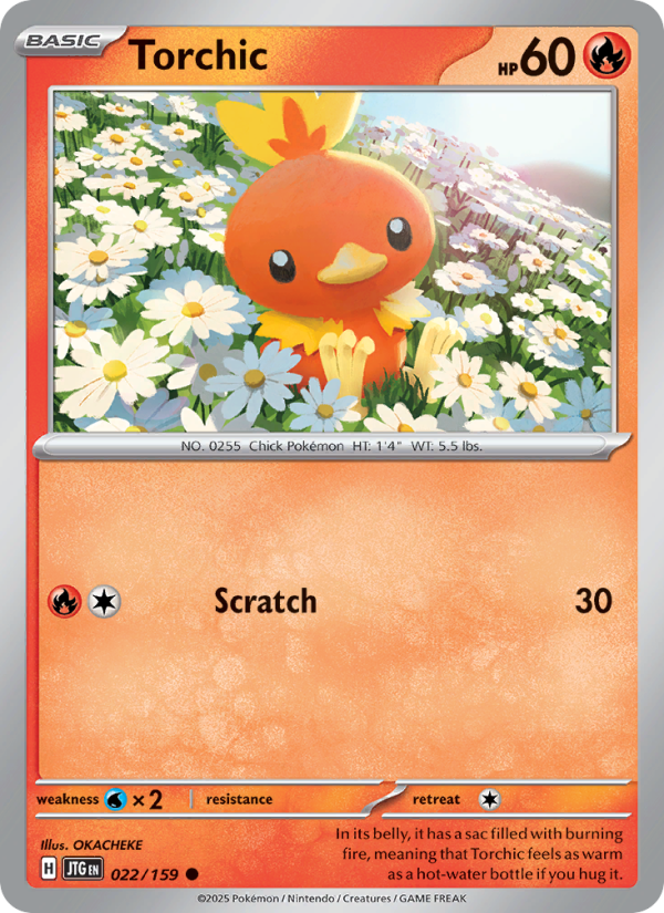 Torchic (022/159) Reverse Holo card image