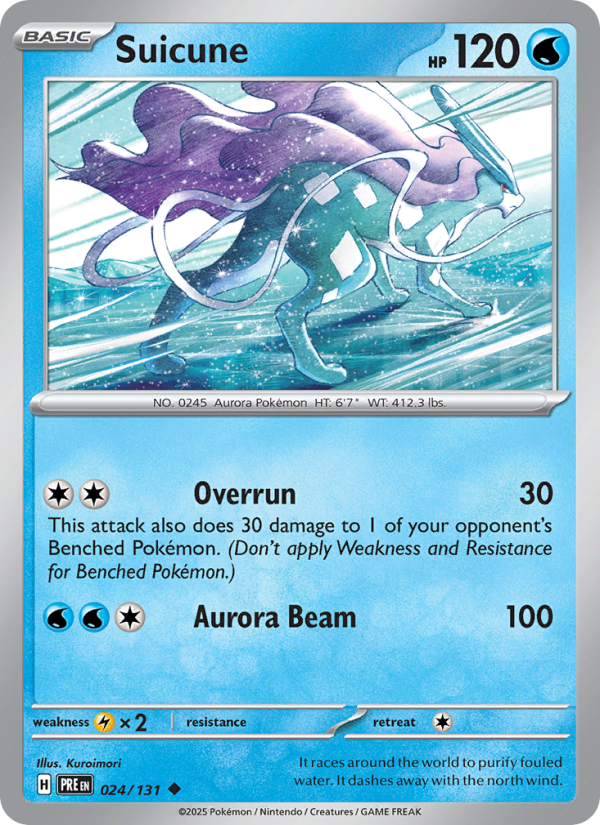 Suicune (024/131) Reverse Holo card image