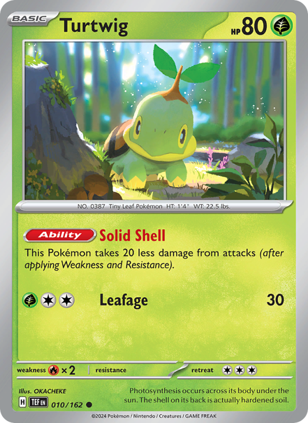 Turtwig (010/162) Reverse Holo card image