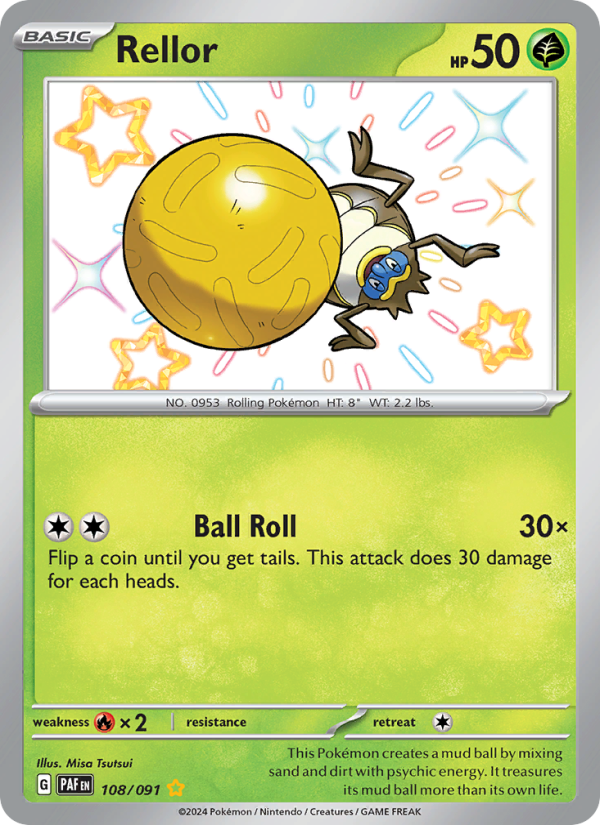Rellor (108/91) Holographic card image