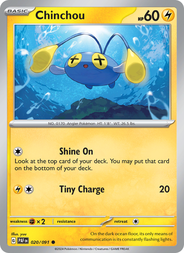 Chinchou (020/91) Reverse Holo card image