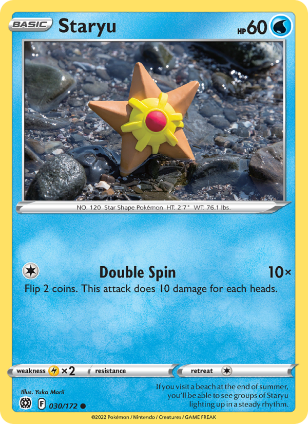 Staryu (030/172) Reverse Holo card image