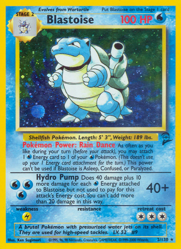 Blastoise (002/130) Reverse Holo card image