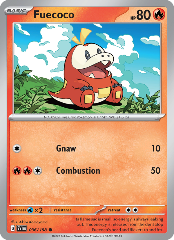 Fuecoco (036/198) Reverse Holo card image