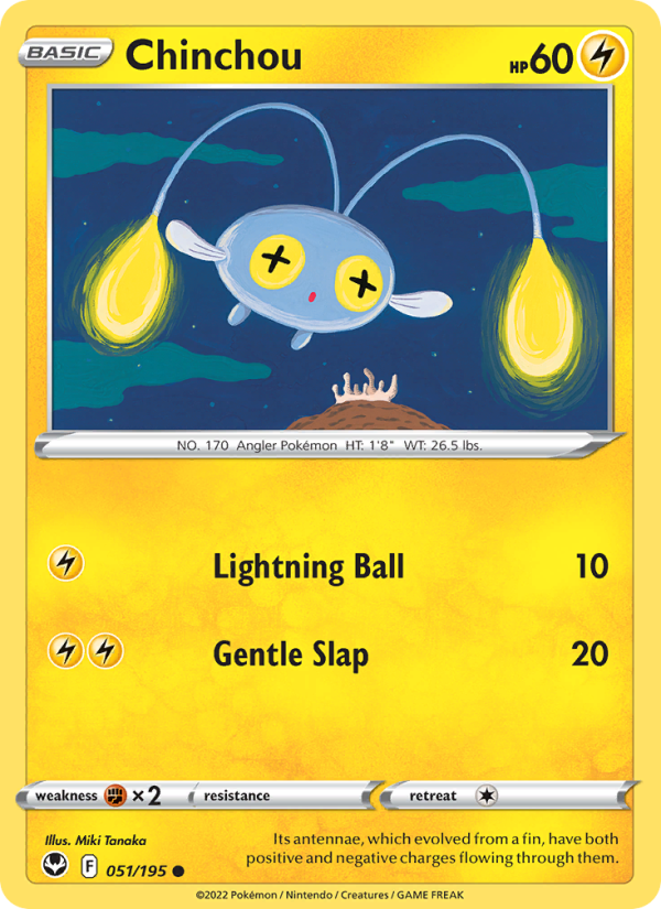 Chinchou (051/195) Reverse Holo card image