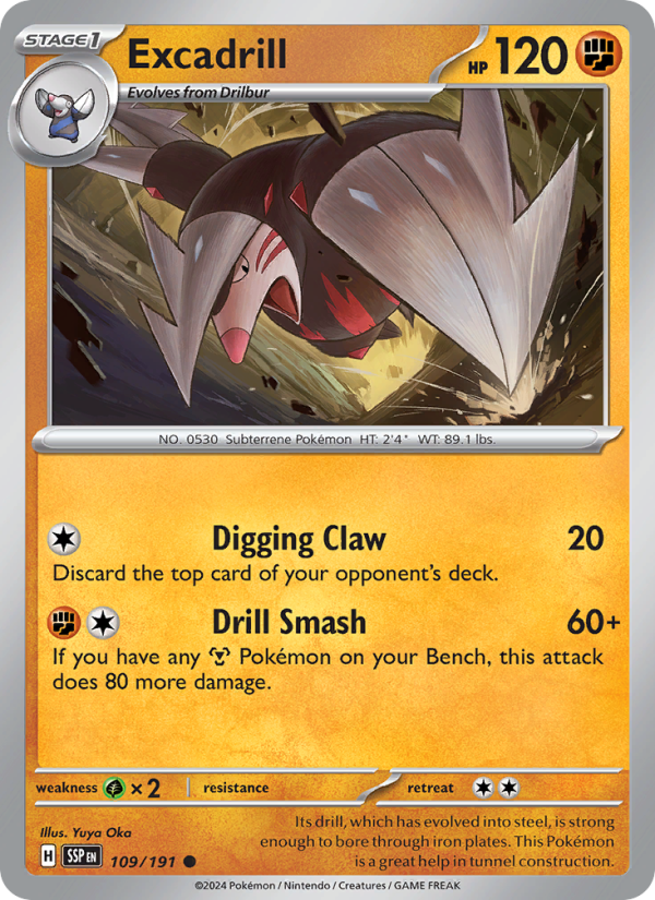 Excadrill (109/191) Reverse Holo card image