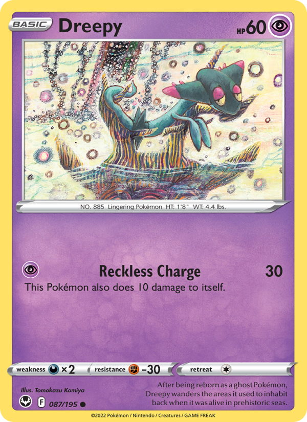 Dreepy (087/195) Reverse Holo card image