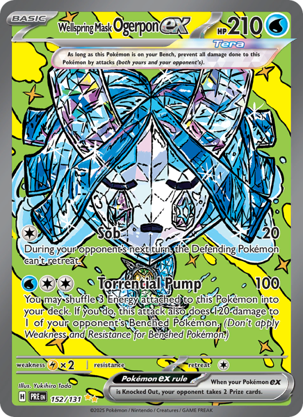 Wellspring Mask Ogerpon ex (152/131) Reverse Holo card image