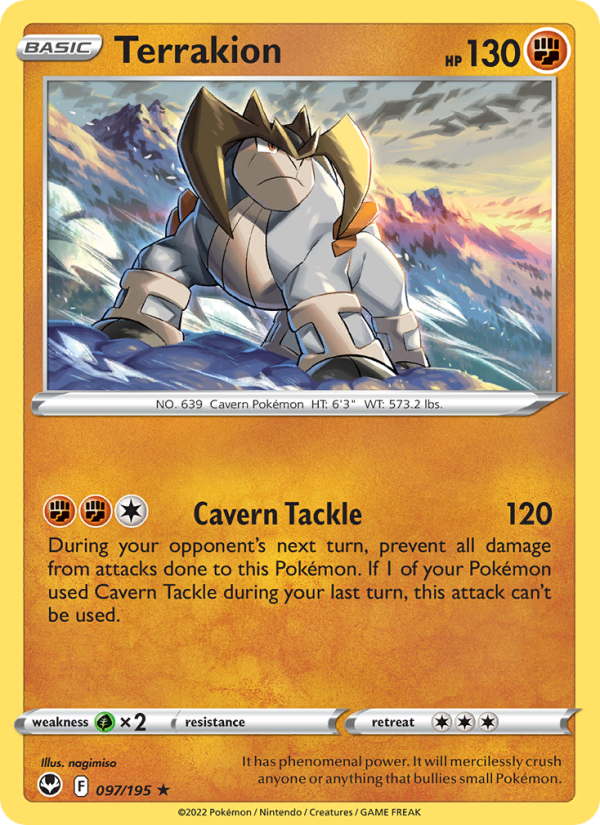Terrakion (097/195) Reverse Holo card image