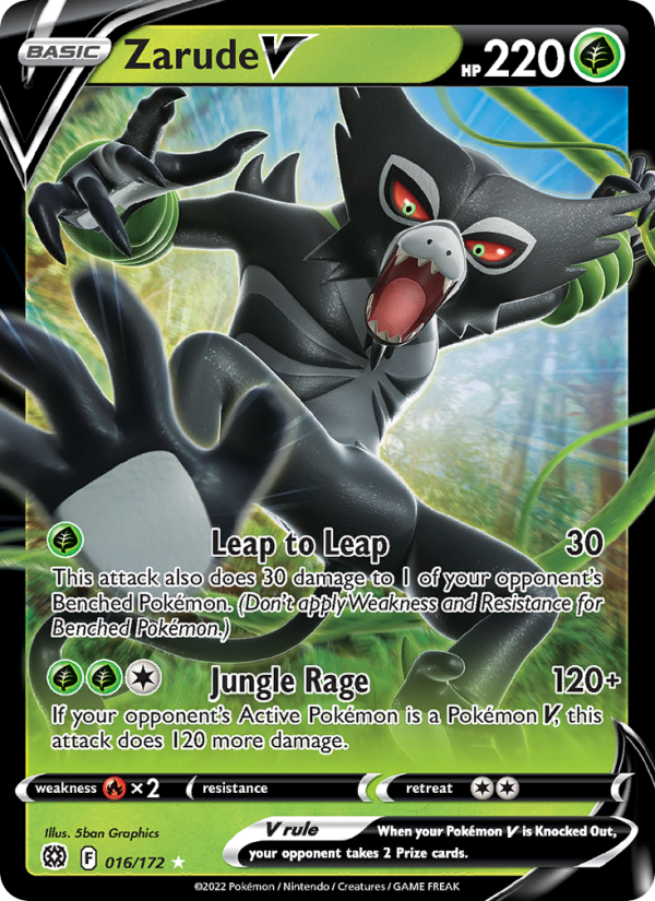 Zarude V (016/172) Holographic card image