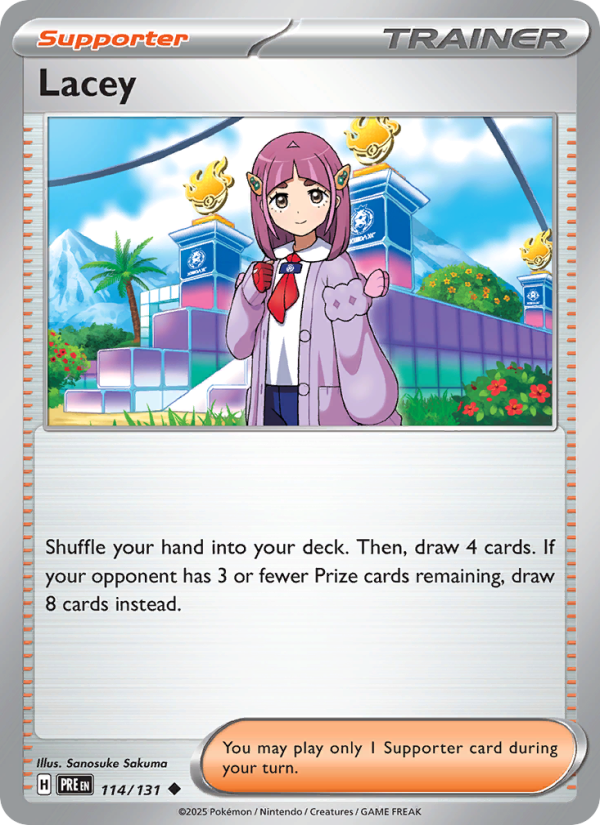 Lacey (114/131) Reverse Holo card image