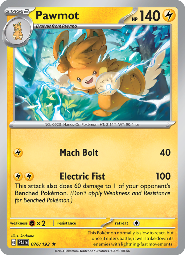 Pawmot (076/193) Reverse Holo card image