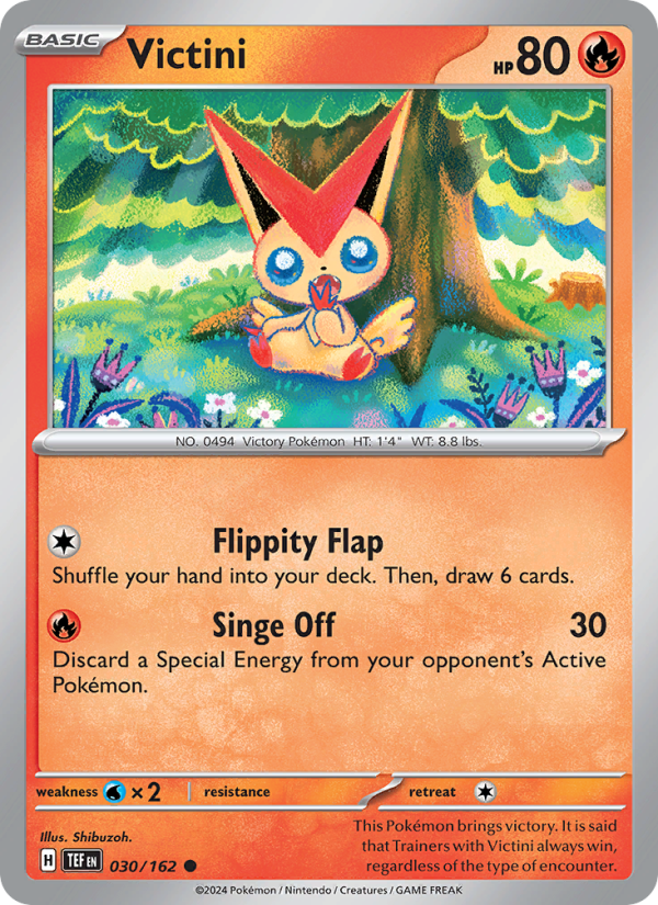 Victini (030/162) Reverse Holo card image