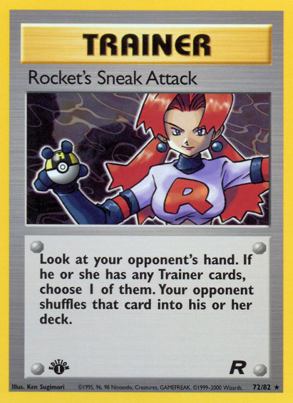 Rocket's Sneak Attack (072/82) Reverse Holo card image