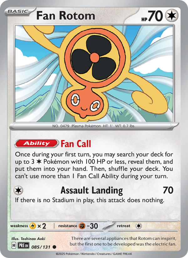 Fan Rotom (085/131) Reverse Holo card image