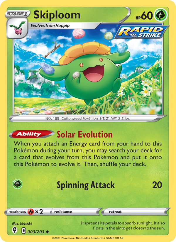 Skiploom (003/203) Reverse Holo card image