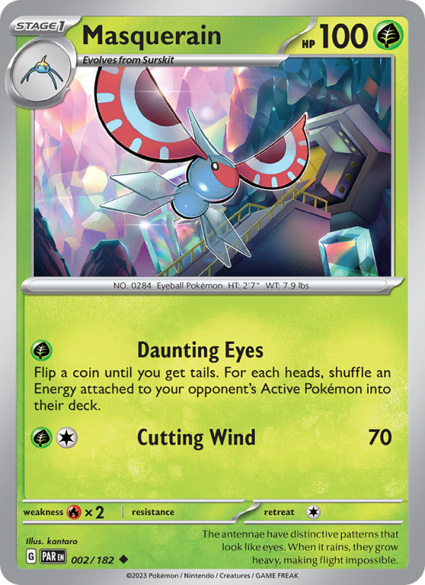 Masquerain (002/182) Reverse Holo card image